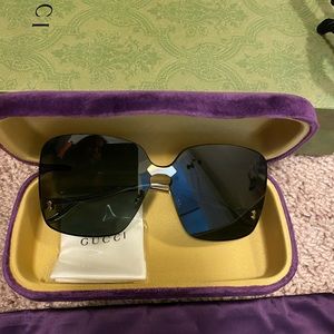 Gucci metal sunglasses oversize